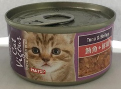 邦比貓餐罐-鮪魚+鮮蝦80g
PANTOP canned cat food tuna& shrimp 80g