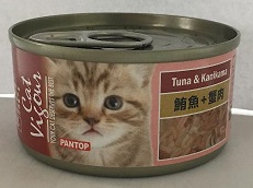 邦比貓餐罐-鮪魚+蟹肉80g
PANTOP canned cat food tuna& Kanikama 80g