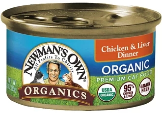 愛紐曼95%有機雞肉+雞肝無穀貓咪主食罐
Newmans Own-ORGANIC-Chicken & Liver Dinner