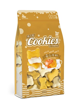 庫吉斯-南瓜+牛奶風味犬用骨形餅 200G
Cookies-Pumpkin&Milk