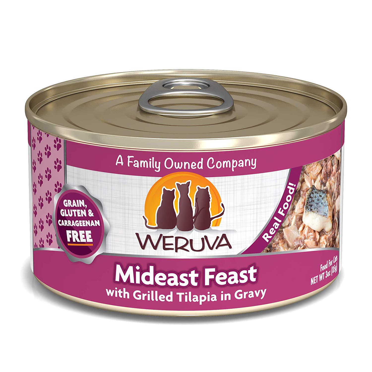 唯美味主食貓罐-異國海鮮
WERUVA-Mideast Feast With Grilled Tilapia in Gravy