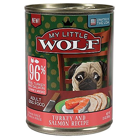 美國來恩無穀犬罐-火雞肉+鮭魚
My Little Wolf 96% Turkey & Salmon Recipe Dog