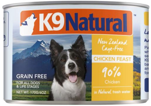 紐西蘭K9 Natural 鮮燉生肉主食罐-無穀雞 170g
K9 Natural - Chicken - Canned - 170g