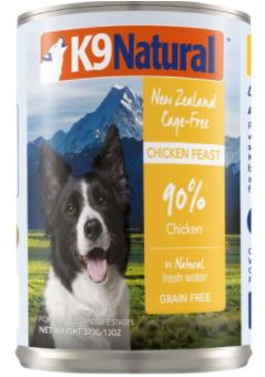 紐西蘭K9 Natural 鮮燉生肉主食罐-無穀雞 370g
K9 Natural - Chicken - Canned - 370g