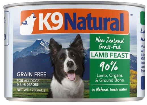 紐西蘭K9 Natural 鮮燉生肉主食罐-無穀羊 170g
K9 Natural - Lamb - Canned - 170g
