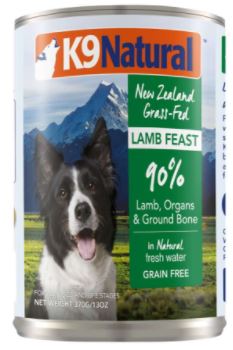紐西蘭K9 Natural 鮮燉生肉主食罐-無穀羊 370g
K9 Natural - Lamb - Canned - 370g