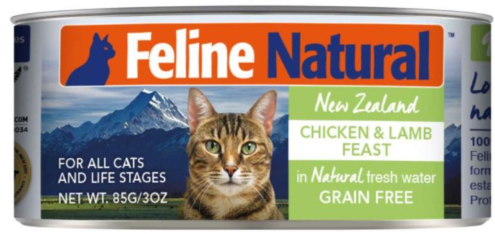 紐西蘭K9 Feline Natural 鮮燉生肉主食罐-無穀雞+羊 85g
Feline Natural - Chicken & Lamb - Canned - 85g