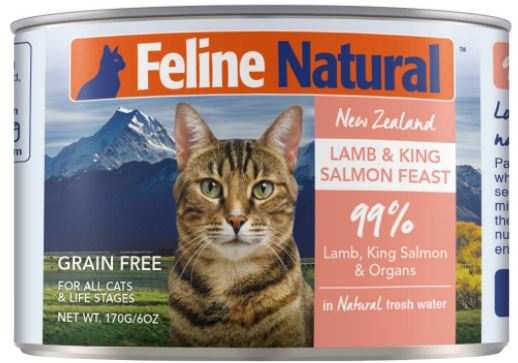 紐西蘭K9 Feline Natural 鮮燉生肉主食罐-無穀羊肉鮭魚 170g
Feline Natural - Lamb & Salmon - Canned - 170g