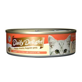 爵士貓吧主食罐 鰹魚白肉+胡蘿蔔
Daily Delight