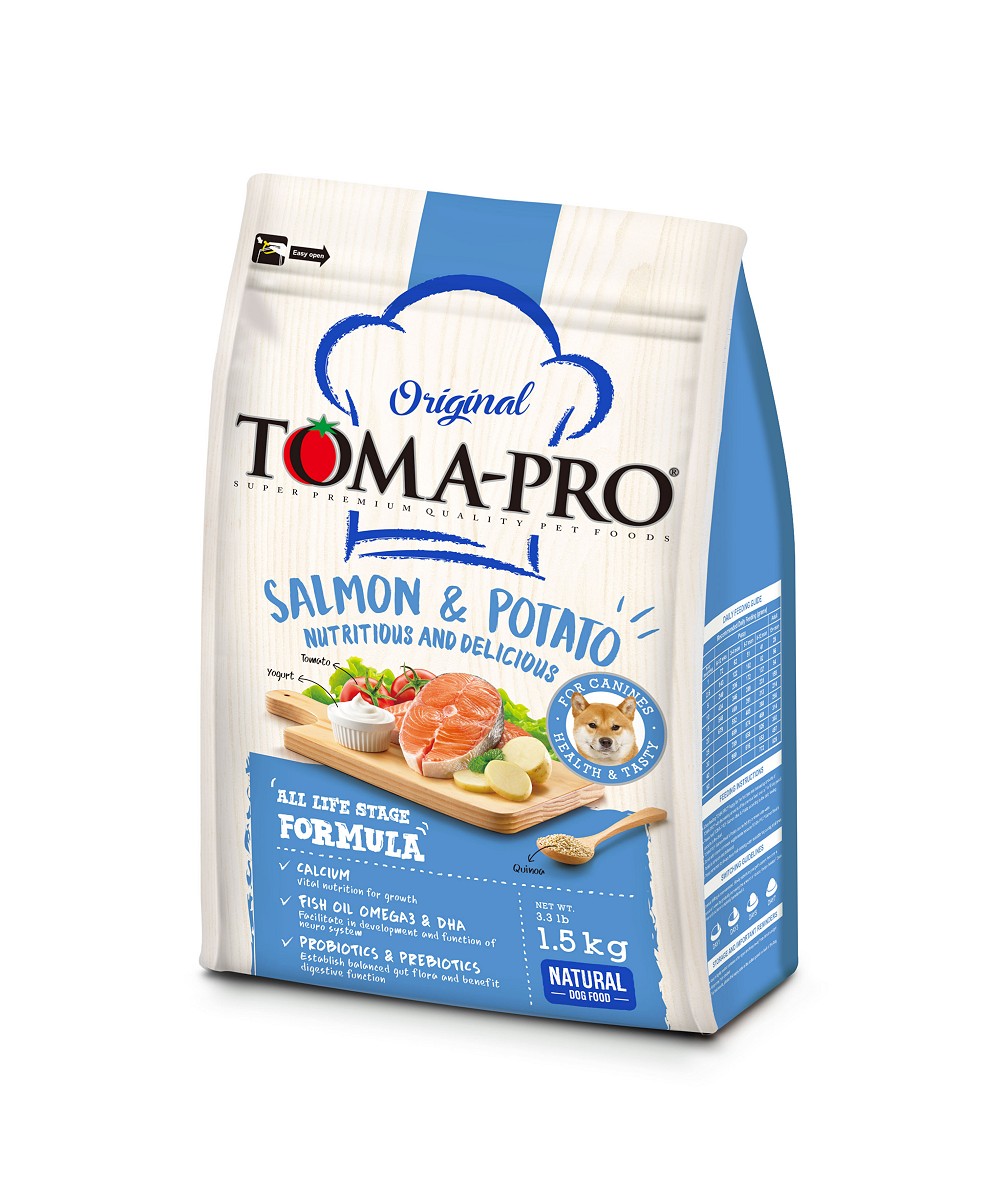 新優格成幼犬鮭魚配方
TOMA-PRO Salmon Meal and Potato Dog Food
