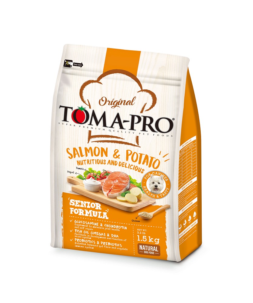 新優格高齡犬鮭魚配方
TOMA-PRO Salmon Meal and Potato Senior Dog Food