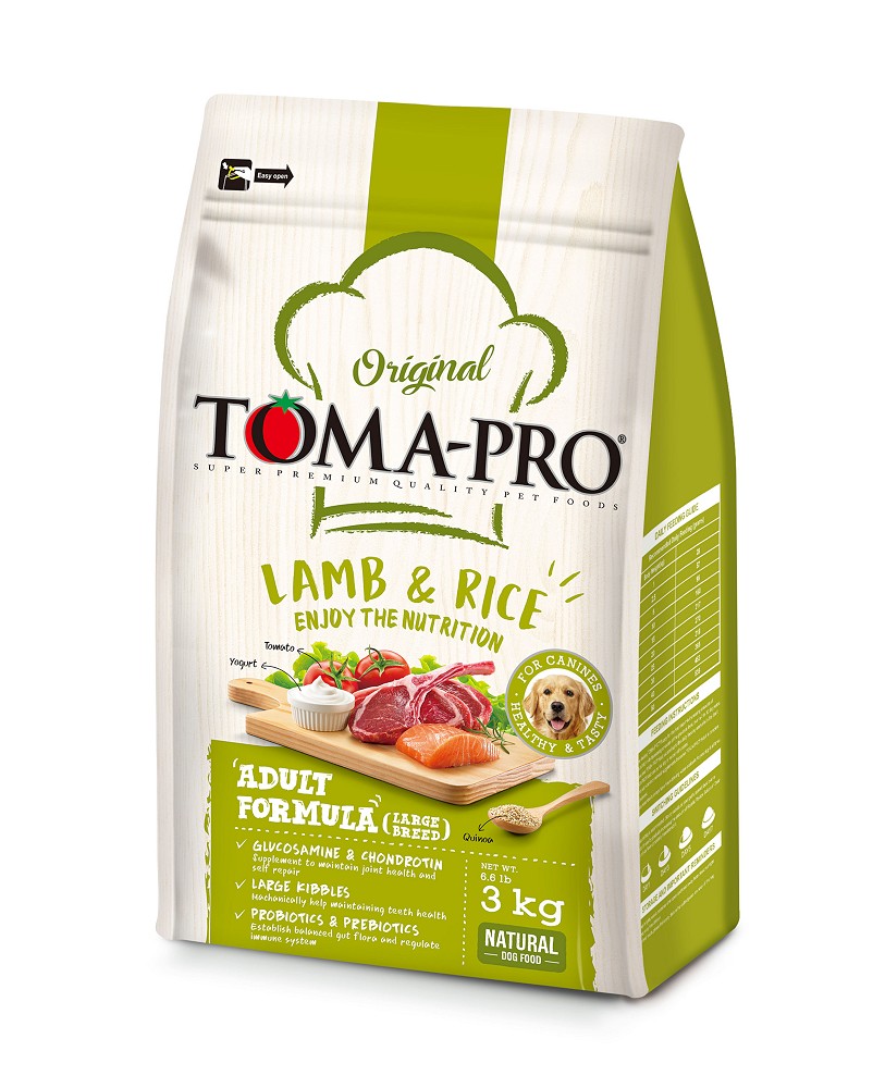 新優格成犬羊肉配方（大顆粒）
TOMA-PRO Adult with Lamb Dog Food (large)