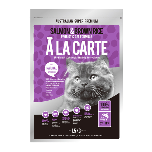 阿拉卡特天然糧－鮭魚.益生菌配方
A LA CARTE-SALMON&BROWN RICE
