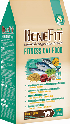 斑尼菲L.I.D.活力貓糧 - 海鮮配方
BENEFIT L.I.D. FITNESS CAT FOOD - Seafood Recipe