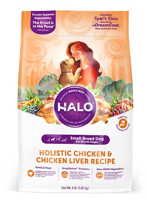 HALO® 嘿囉TM 小型及迷你犬燉食 新鮮雞肉燉豌豆+燕麥
Halo® Small Breed - Holistic Chicken & Chicken Liver Recipe