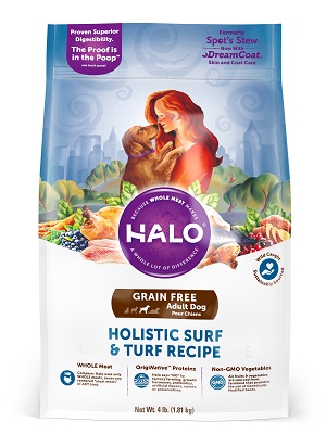 HALO® 嘿囉TM 成犬燉食(無穀) 新鮮白魚燉火雞肉+鷹嘴豆
Halo® Adult Dog - Holistic Grain Free Surf & Turf Recipe