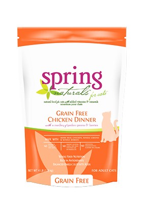 曙光天然寵物餐食 無榖雞肉貓餐
Spring Naturals Grain Free Chicken Dinner Dry Cat Food