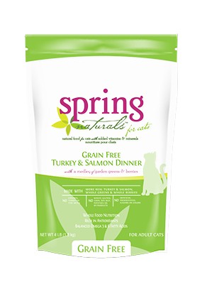 曙光天然寵物餐食 無榖火雞肉鮭魚貓餐
Spring Naturals Grain Free Turkey & Salmon Dinner Dry Cat Food