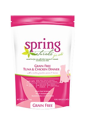 曙光天然寵物餐食 無榖鮪魚雞肉貓餐
Spring Naturals Grain Free Tuna & Chicken Dinner Dry Cat Food