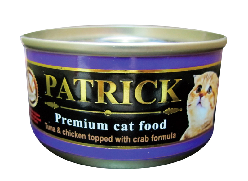派脆客鮮食機能性貓罐頭 鮪魚雞肉佐蟹肉
Patrick