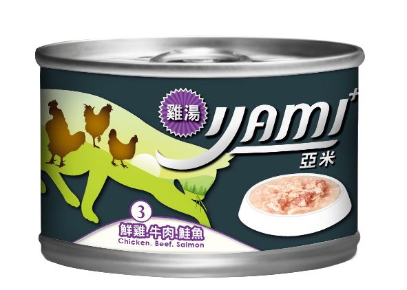 YAMI雞湯大餐 鮮雞牛肉鮭魚 170g