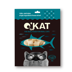 O'KAT 冷凍乾燥 ‧ 貓零食 鮪魚菲力塊