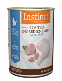 原點 火雞肉低敏全犬主食罐5.5oz
Instinct Limited Ingredient Diet Turkey Recipe