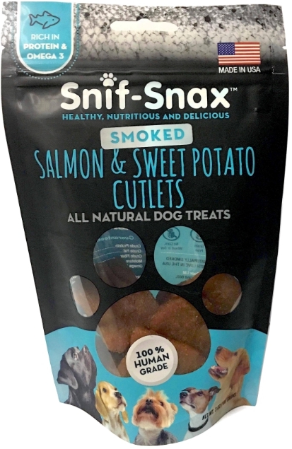 Snif-Snax 煙燻鮭魚方塊餅(3oz)
-Salmon & Sweet Potato Cutlets