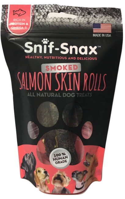 Snif-Snax 煙燻鮭魚脆皮捲(2oz)
-Salmon Skin Rolls (2oz)