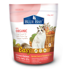 倍力EASY成幼貓化毛配方(雞肉+鮭魚)
BLUE BAY EASY™ Hairball Control Formula for Cats