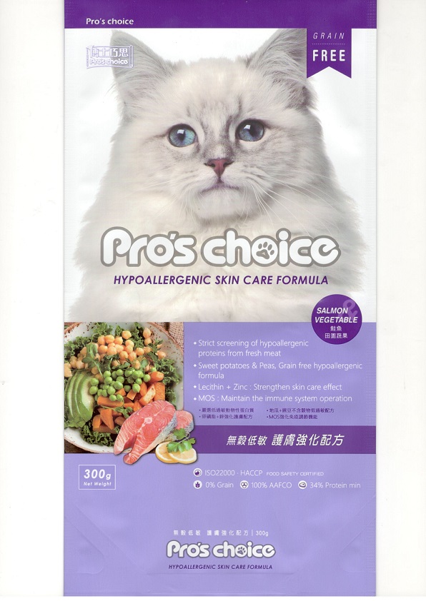 Pro's choice博士巧思無穀貓食護膚強化配方-鮭魚+田園蔬果
