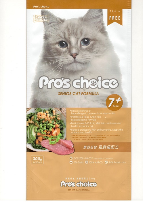 Pro's choice博士巧思無穀貓食-熟齡貓配方
