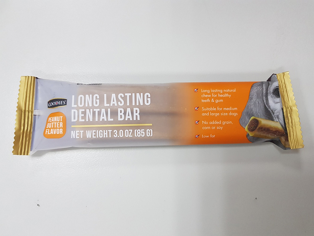 耐嚼型潔牙棒-花生奶油風味(單支/包)LONG LASTING DENTAL BAR (L), PEANUT BUTTER FLAVOR