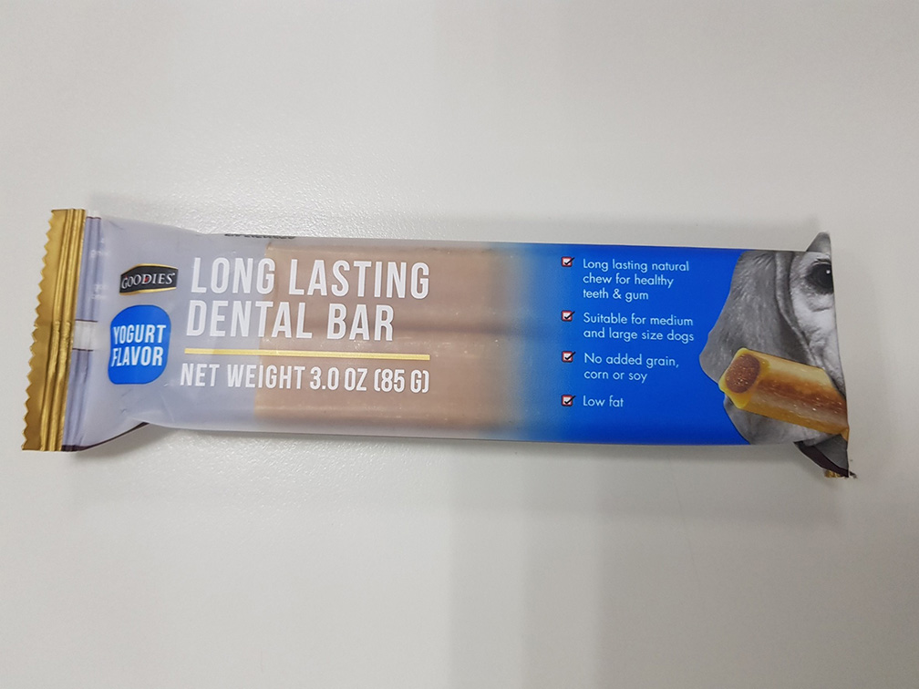 耐嚼型潔牙棒-優格風味(2支/包)LONG LASTING DENTAL BAR (M), YOGURT FLAVOR