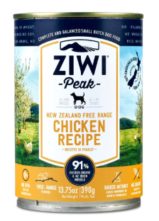 巔峰 91%鮮肉狗罐頭 放牧雞肉
ZiwiPeak Dog Canned Free Range Chicken Recipe 390g