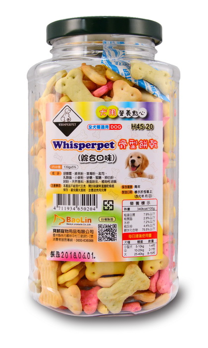 Whisperpet餅乾(綜合口味)130g (H45-20)
dog cookies