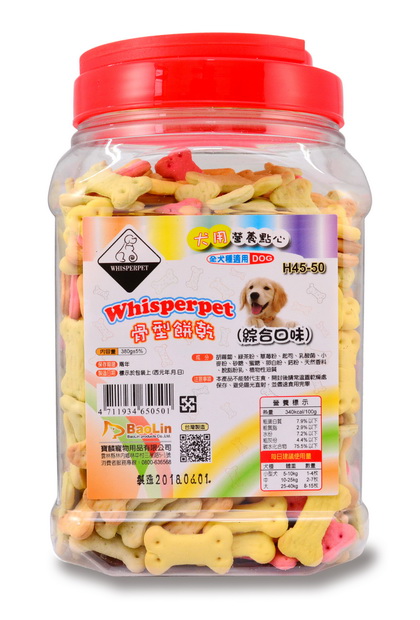 Whisperpet餅乾(綜合口味)380g (H45-50)
dog cookies