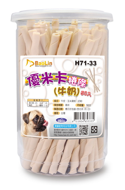 優米卡捲條(牛奶)50入 (H71-33)
dental bones