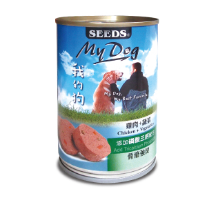 MyDog我的狗愛犬機能餐罐-雞肉+蔬菜(磷酸三鈣)
MyDog(Chicken+Vegetables+Tricalcium Phosphate)
