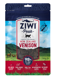 ZiwiPeak巔峰98%鮮肉貓糧-鹿肉400g
ZiwiPeak Daily Cat Cuisine Venison 400G Pouch Dried Petfood Jerky