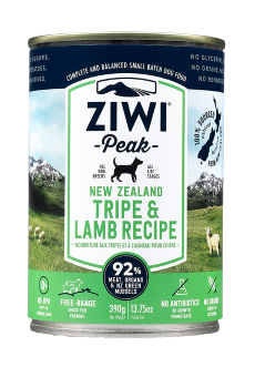 ZiwiPeak巔峰 92%鮮肉狗罐頭-羊肚&羊肉
ZiwiPeak Daily Dog Cuisine Tripe & Lamb 390g Canned Petfood
