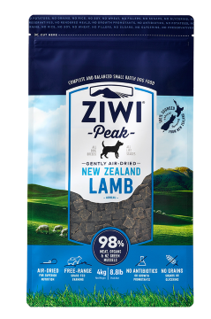 ZiwiPeak巔峰98%鮮肉狗糧-羊肉
Dog Cuisine Lamb 4Kg Pouch Dried Petfood Jerky