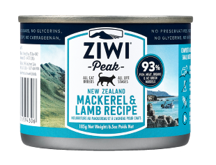ZiwiPeak巔峰93%鮮肉貓罐頭-鯖魚&羊肉
ZiwiPeak Daily Cat Cuisine Mackerel & Lamb 185g Canned Petfood