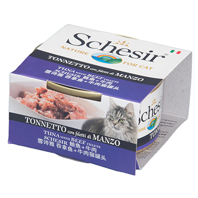 Schesir鮮時貓罐 【鮪魚+牛肉】85g
Schesir Tuna with Beef - Cat Can