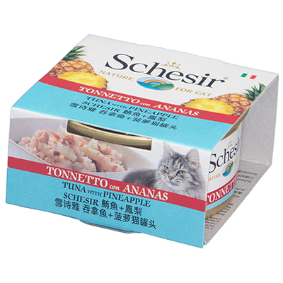 Schesir鮮時貓罐 【鮪魚+鳳梨】75g
Schesir Tuna with Pineapple - Cat Can
