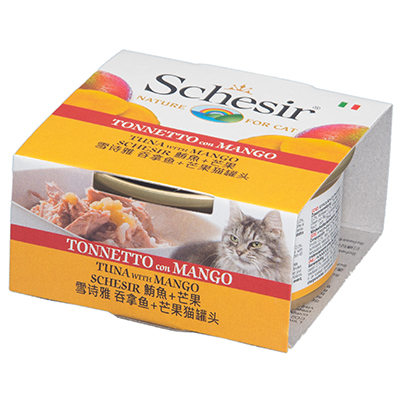 Schesir鮮時貓罐 【鮪魚+芒果】75g
Schesir Tuna with Pineapple - Cat Can