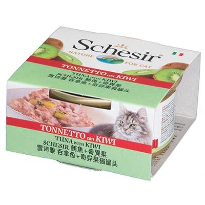 Schesir鮮時貓罐 【鮪魚+奇異果】75g
Schesir Tuna with Kiwi - Cat Can