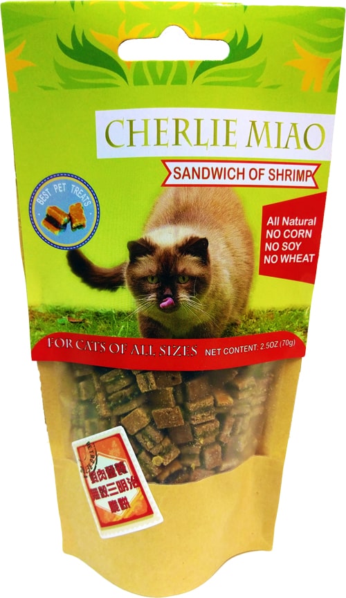 查理貓-無榖蝦肉營養三明治脆餅