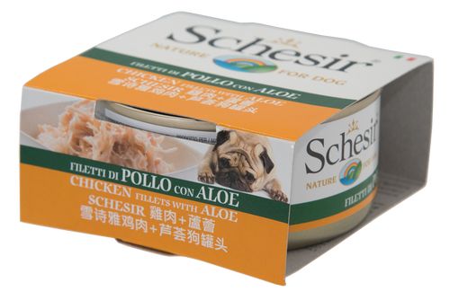 Schesir鮮時狗罐 【雞肉+蘆薈】150 g
Schesir Chicken with Aloe - Dog Can