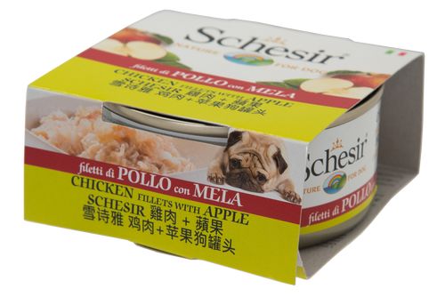 Schesir鮮時狗罐 【雞肉+蘋果】150 g
Schesir Chicken with Apple - Dog Can